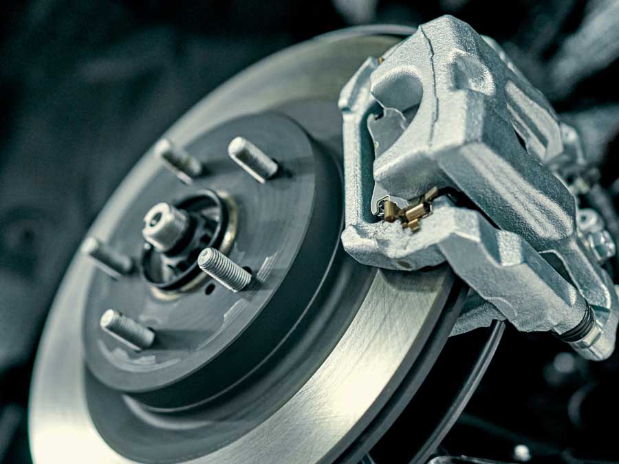 Brake disk and pads